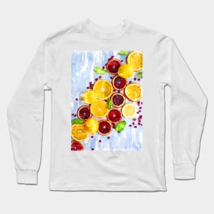 Bunch of Citrus Vitamin C - For Fruit Lovers Long Sleeve T-Shirt